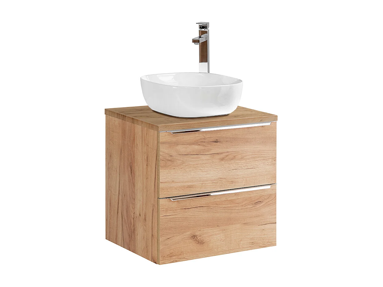 Meuble simple vasque 60cm April Bois
