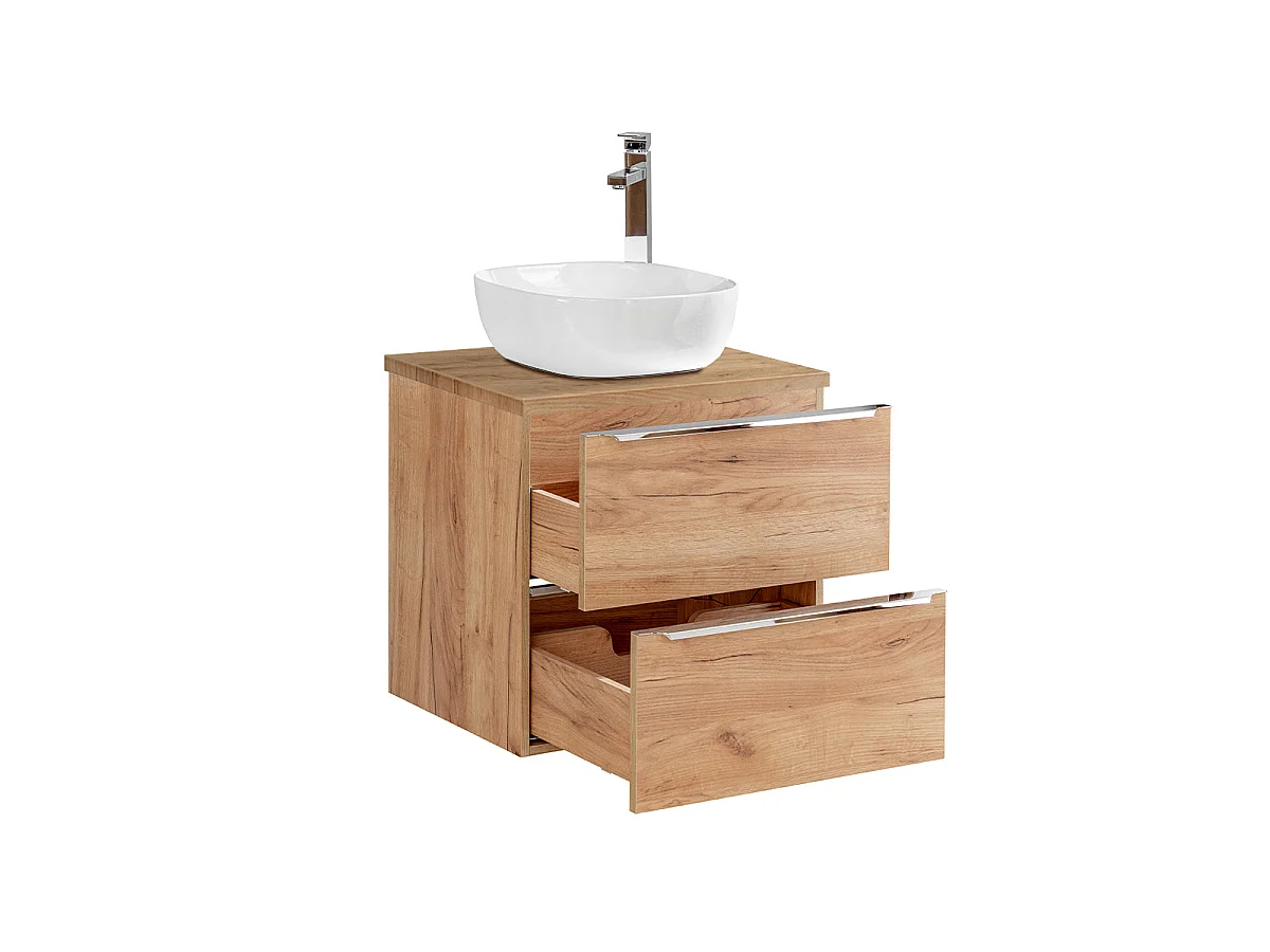 Meuble simple vasque 60cm April Bois