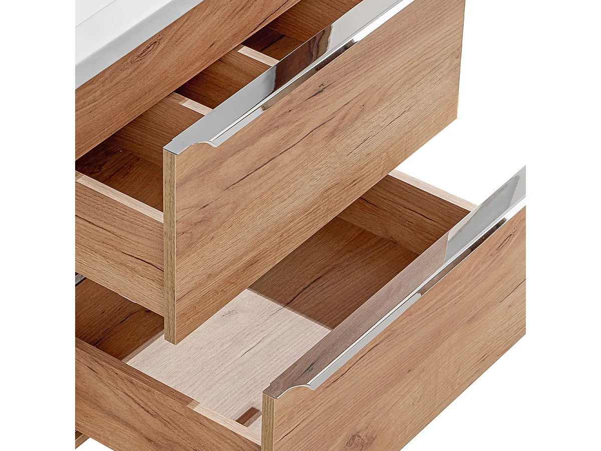 Mobile lavabo singolo 80cm 2 nicchie Aprile Legno