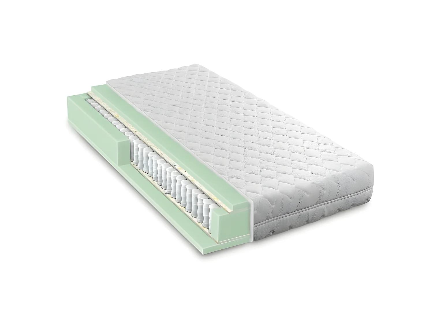 Armoire 160x200cm Horizontal Lit escamotable Matelas inclus LUXUS Lit Rabattable Blanc/Anthracite