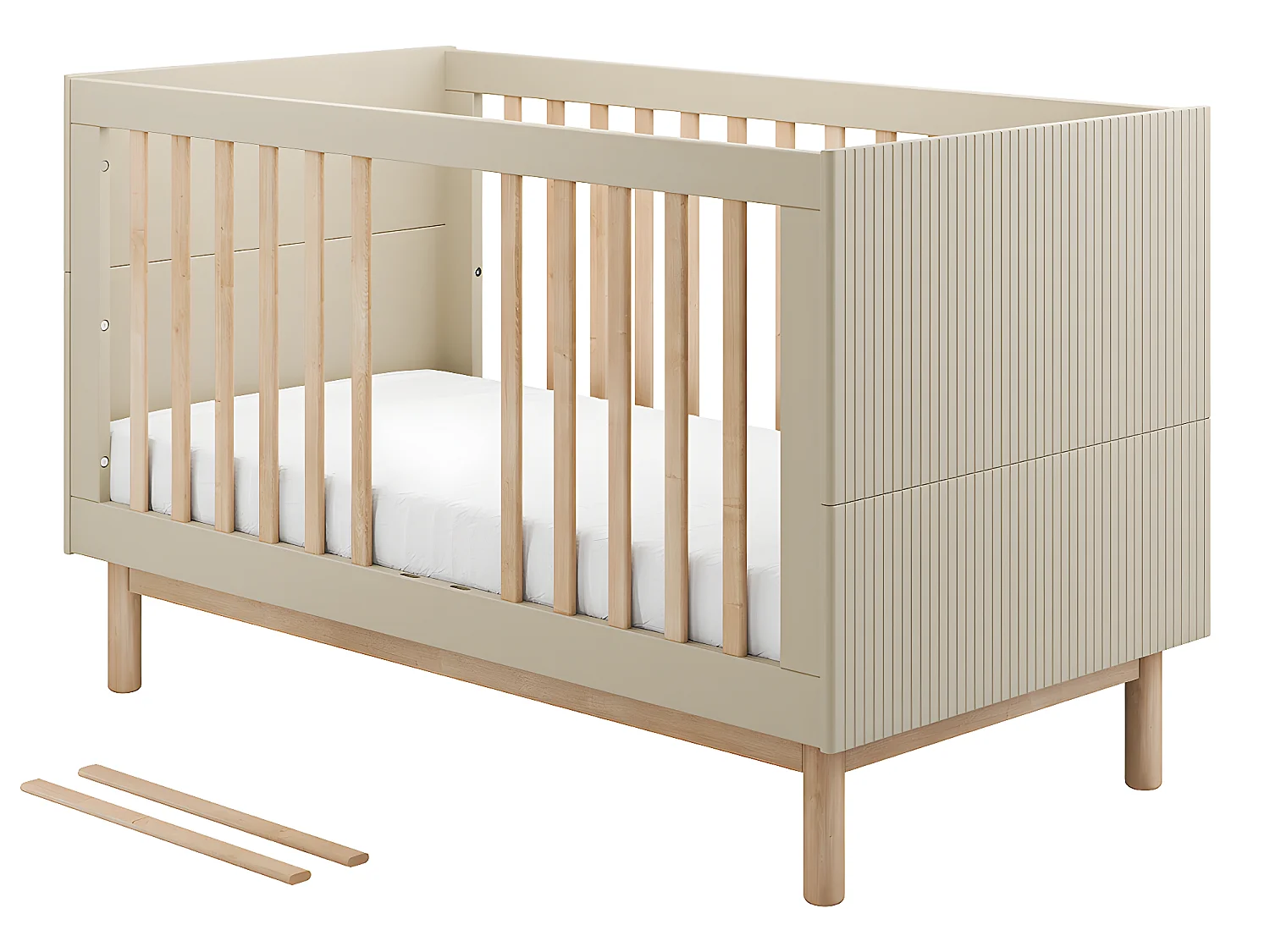 Lit évolutif 70x140 Miloo Champagne