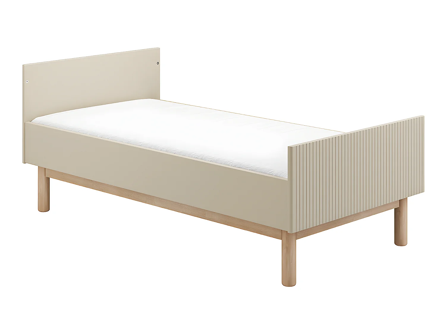 Lit évolutif 70x140 Miloo Champagne