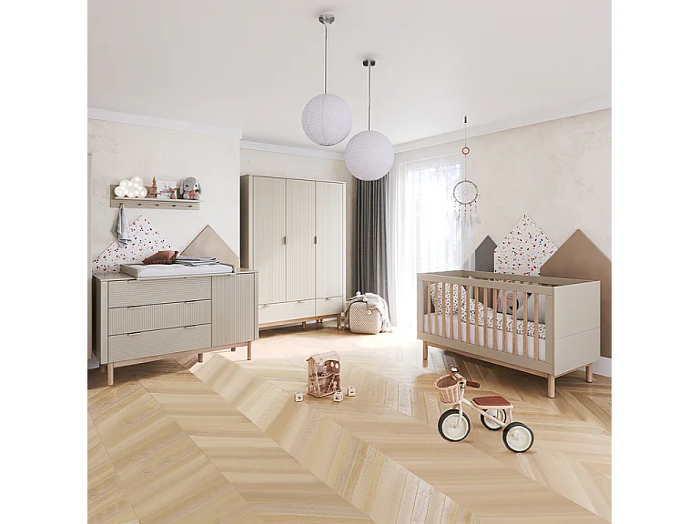 Lit évolutif 60x120 Miloo Champagne