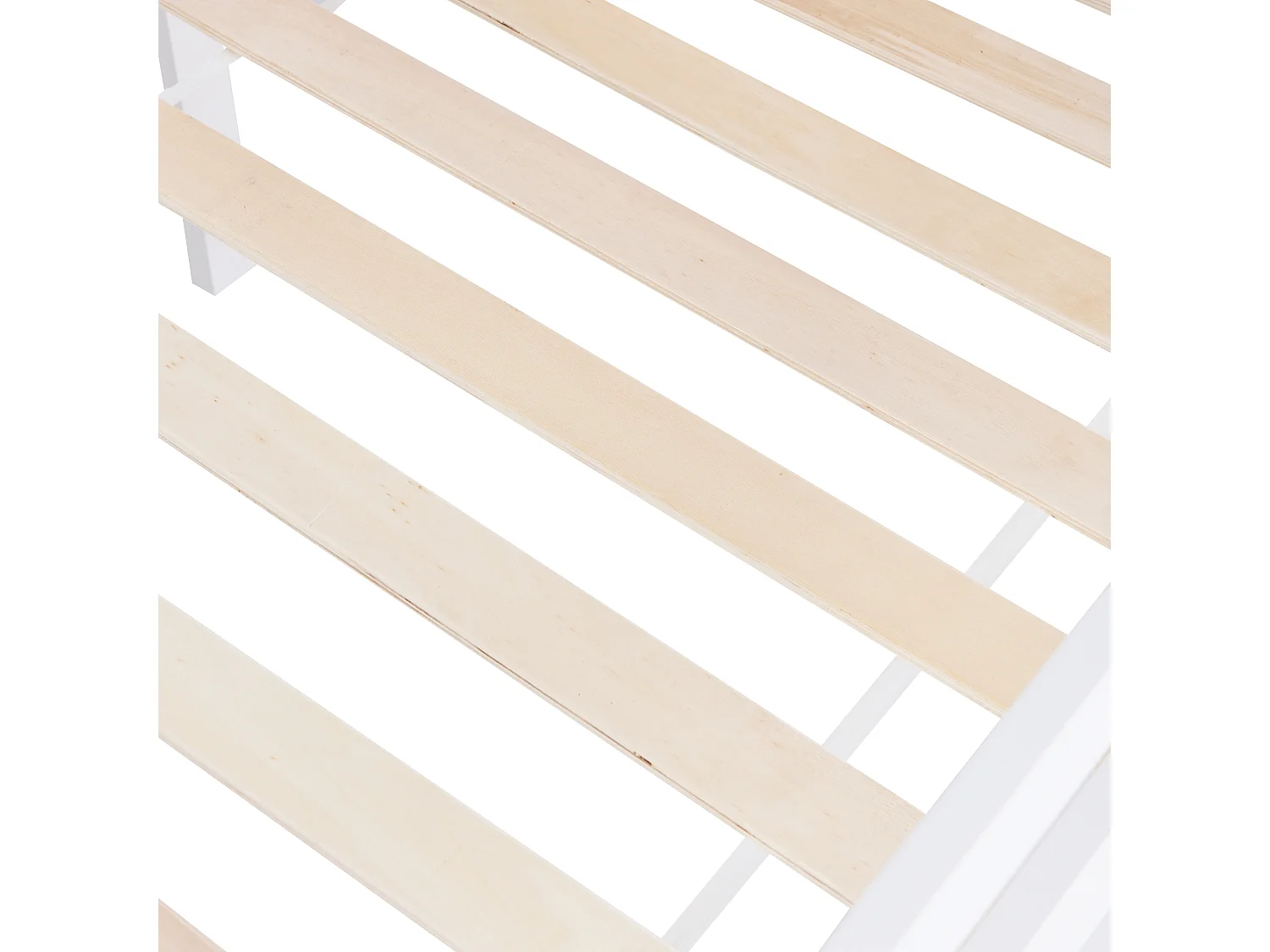 Lit cabane 90 x 200 cm avec échelle et tiroirs - bois massif - blanc