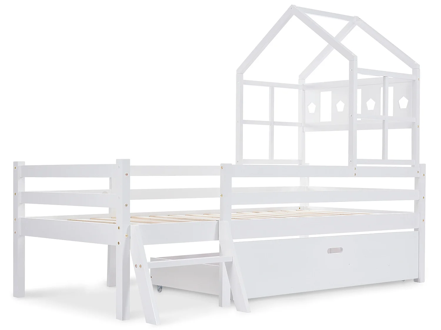 Lit coffre 140 x 200 cm - tissu lin - coloris gris + matelas