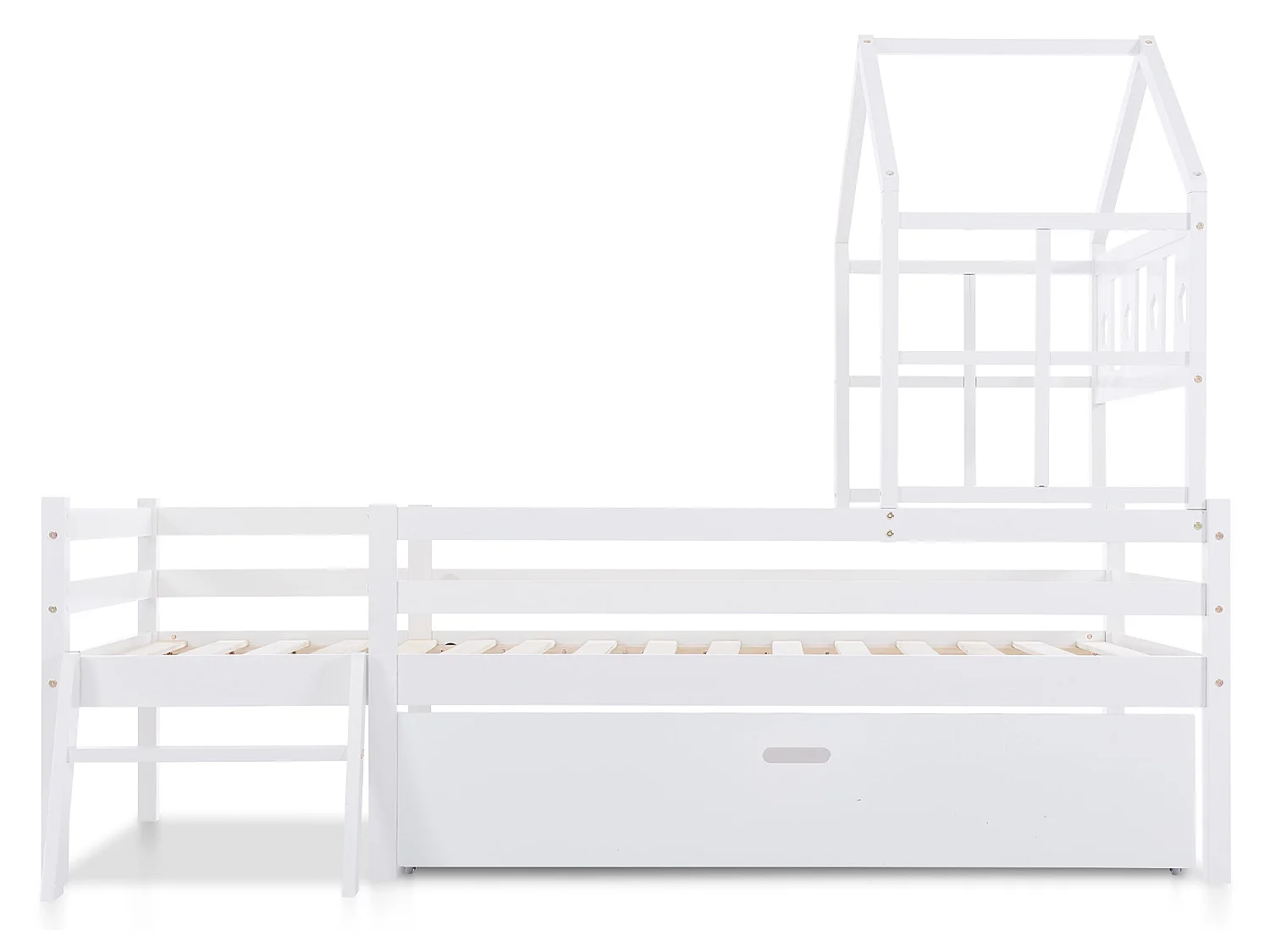 Lit coffre 140 x 200 cm - tissu lin - coloris gris + matelas