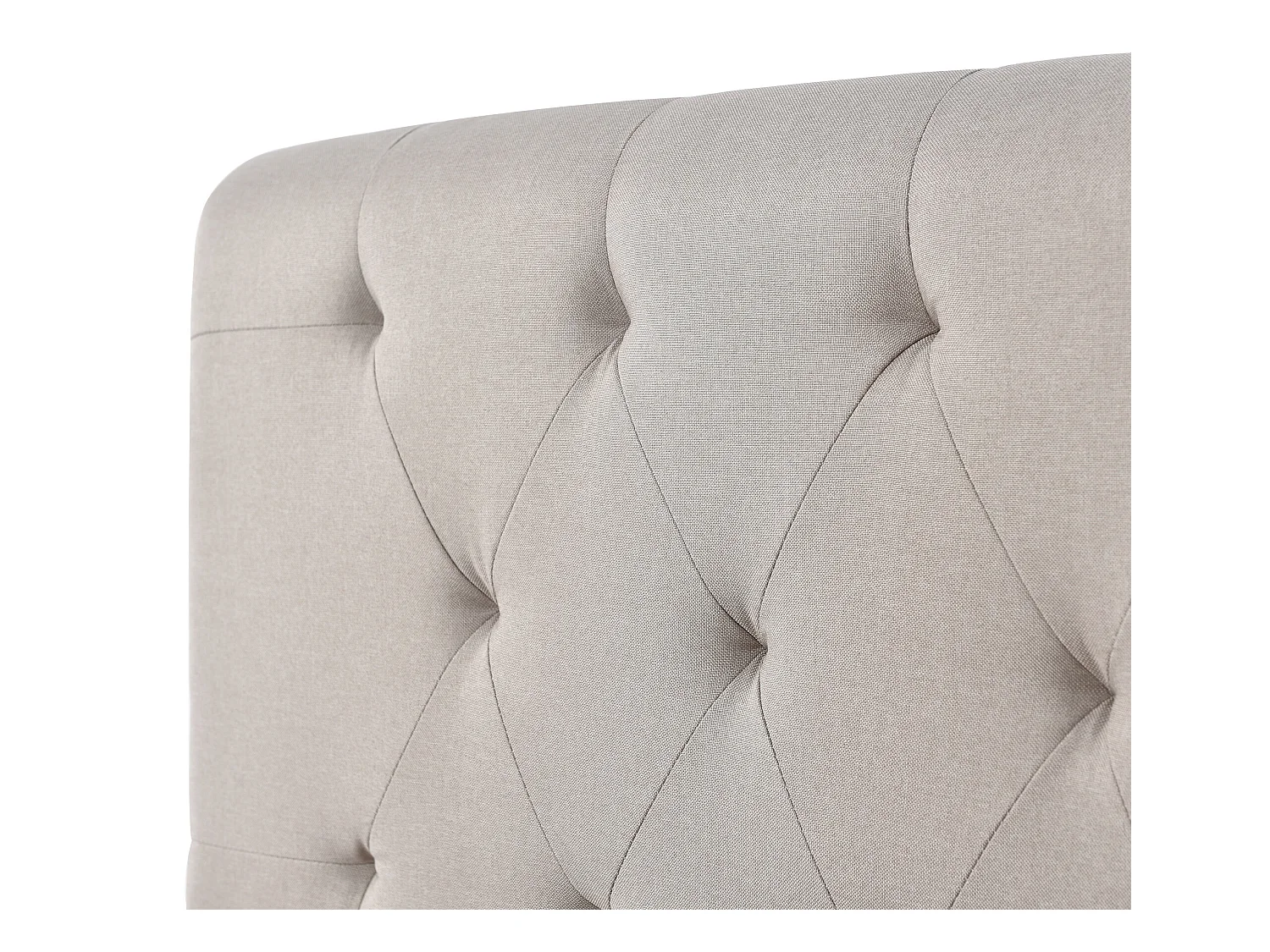 Opbergbed 160 x 200 cm - linnen stof - moderne stijl - naturel + matras