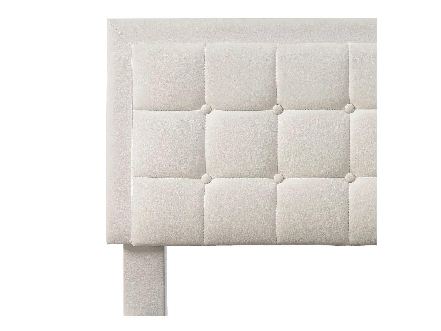 Cama de armazenamento 180 x 200 cm - couro pu - LEDs - base de ripas - branco