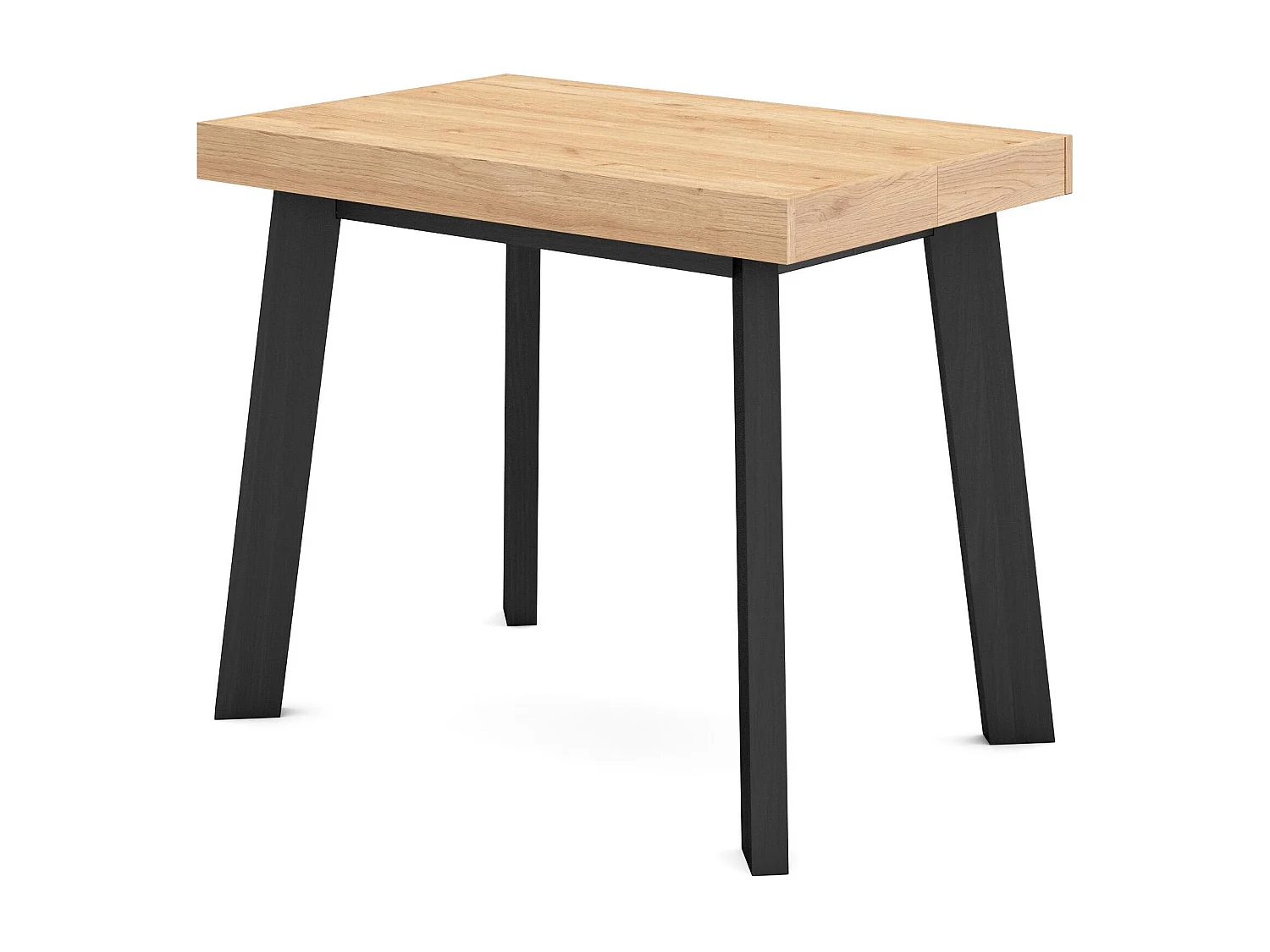 Mesa Consola extensible, 160x90x73cm, Para 8 comensales, Patas de madera, Roble
