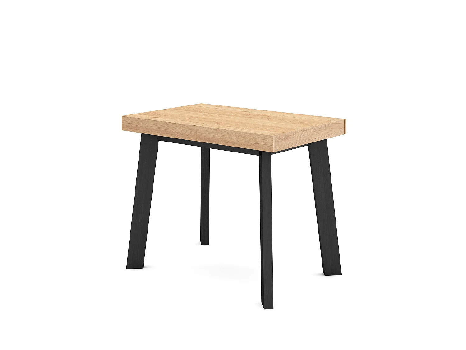 Mesa Consola extensible, 180x90x73cm, Para 8 comensales, Patas de madera, Roble