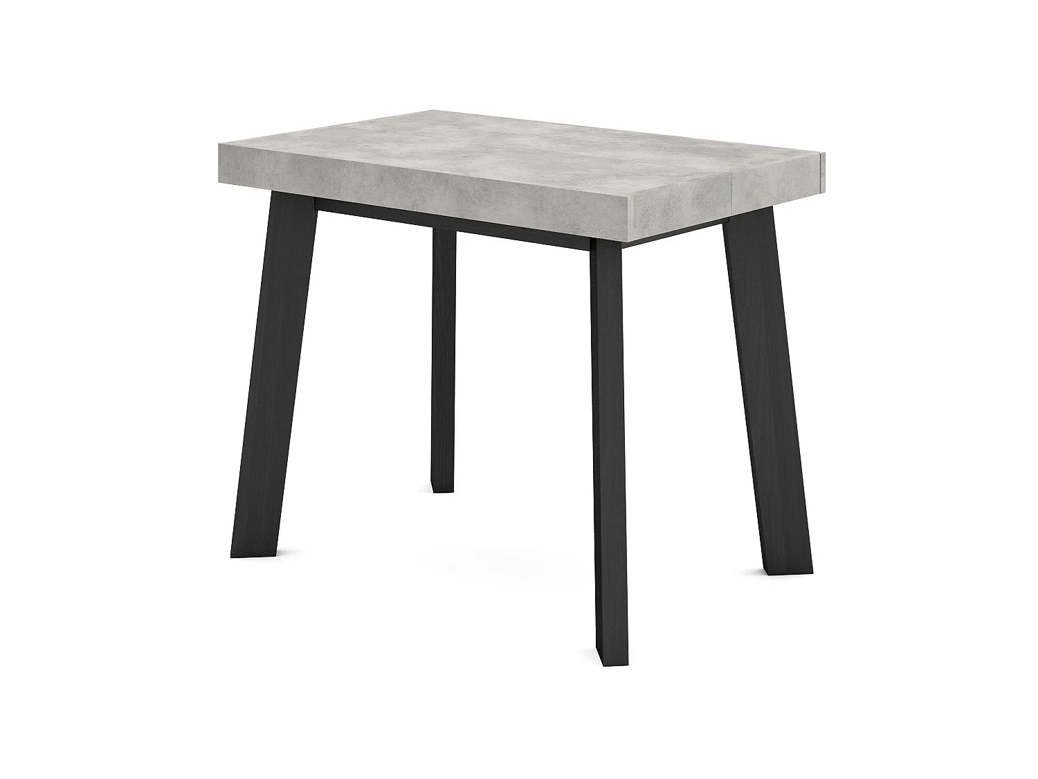 Mesa Consola extensible, 302x90x73cm, Para 14 comensales, Patas de madera, Cemento