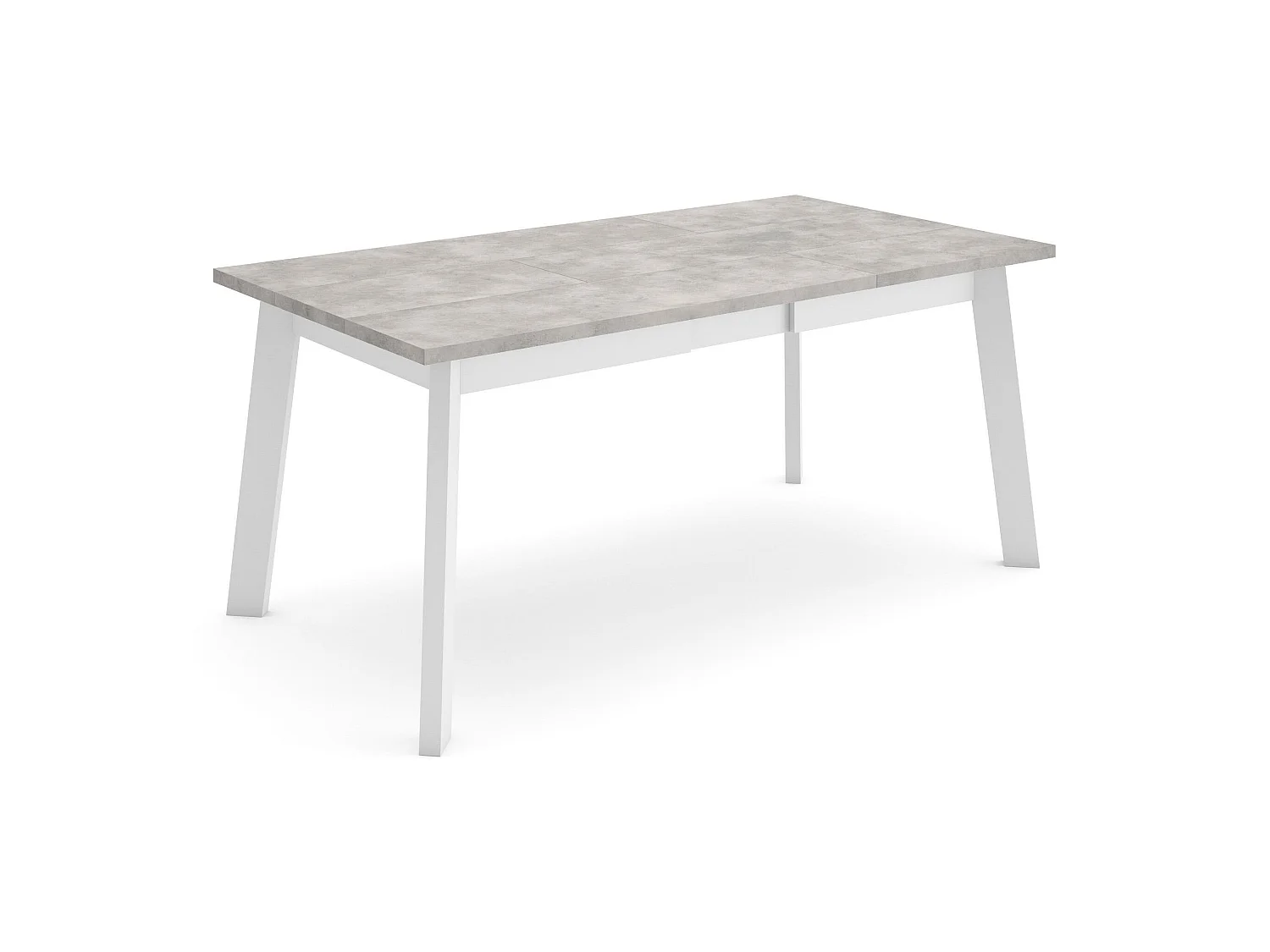 Table à manger, 170, Pour 8 personnes, Pieds en bois, Ciment