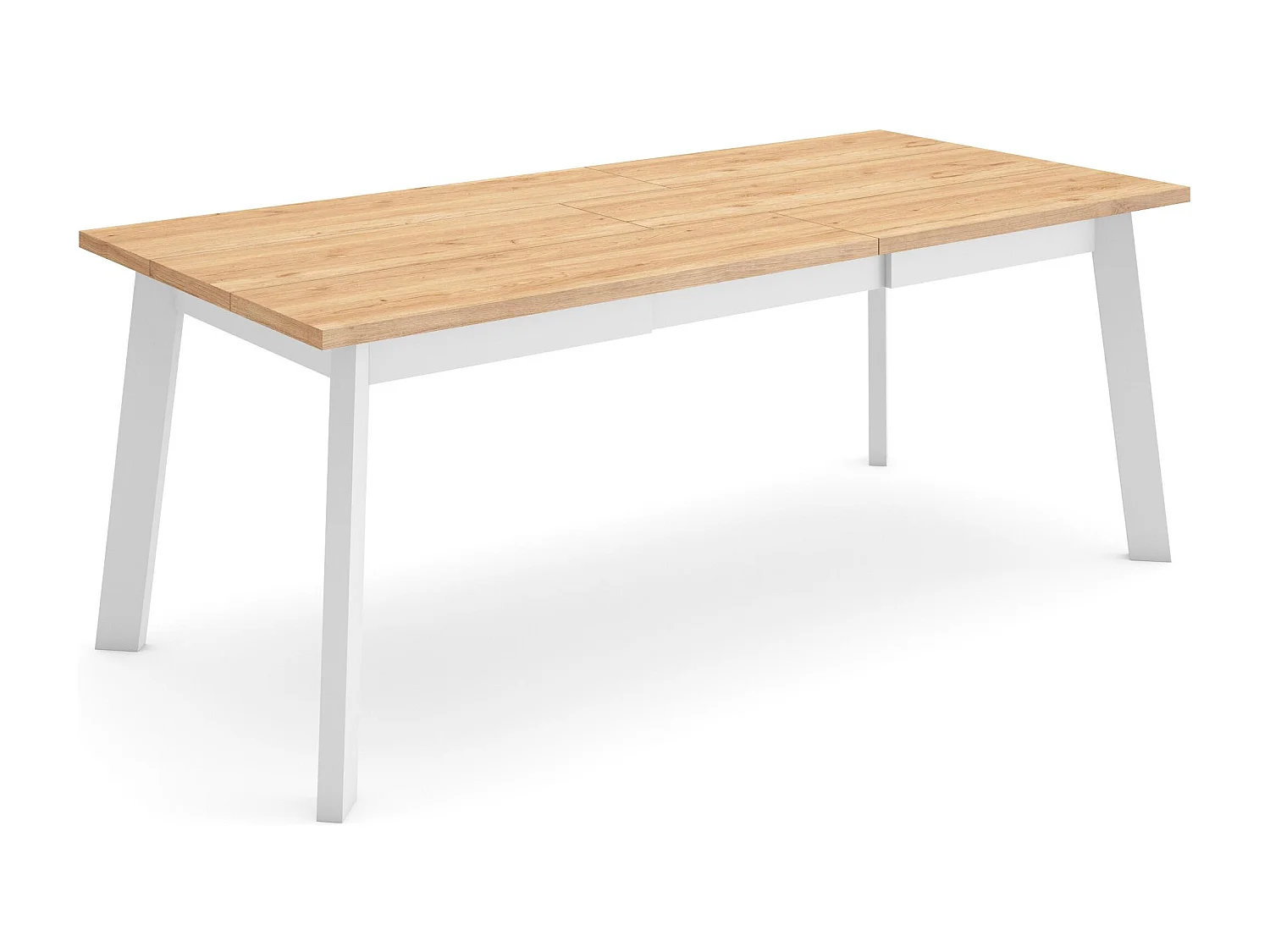 Esszimmertisch , 194x90x75cm, Für 10 Gäste, Hölzerne Beine, Eiche