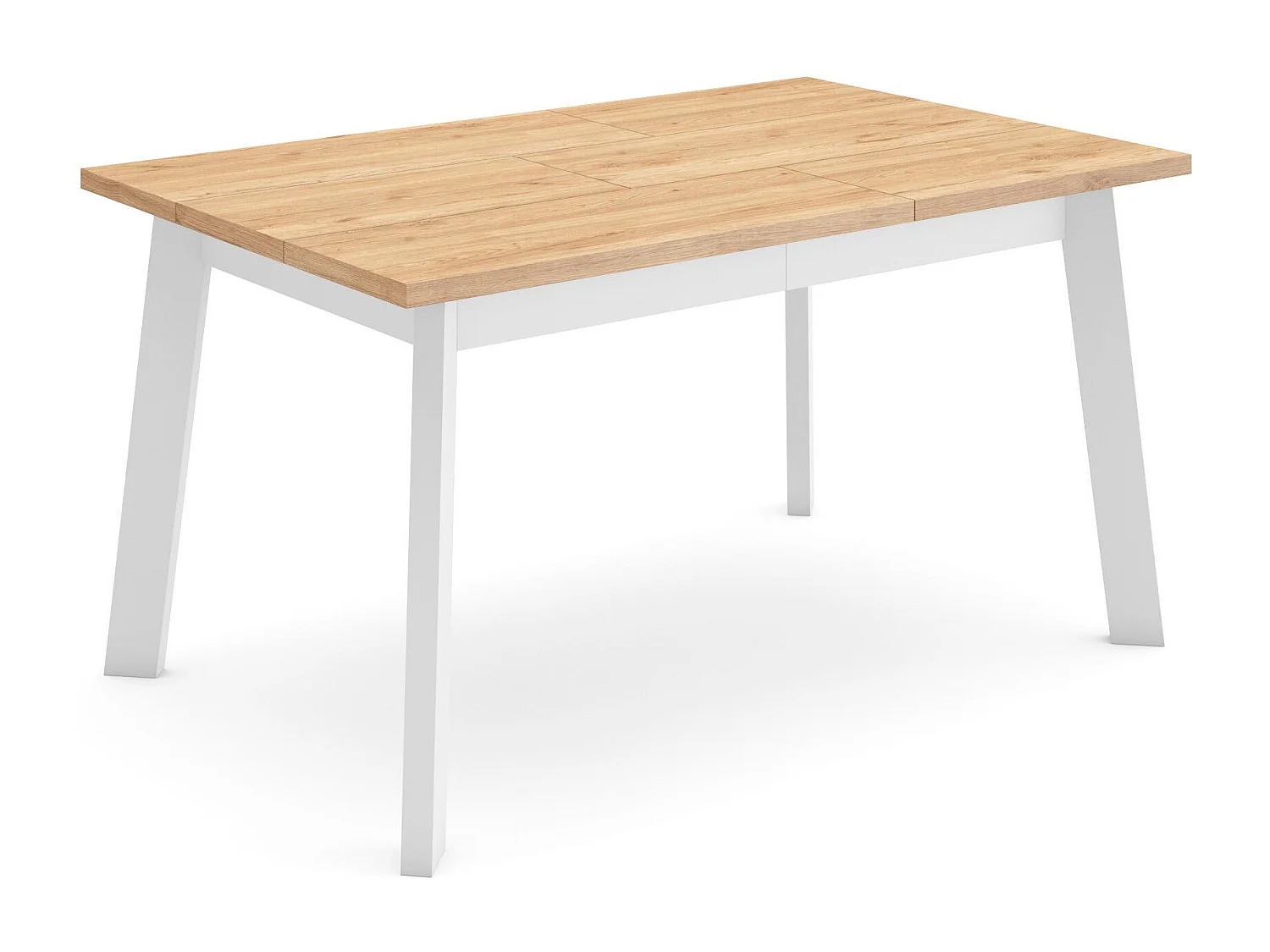 Mesa Comedor, 140x90x75cm, Para 6 comensales, Patas de madera, Roble