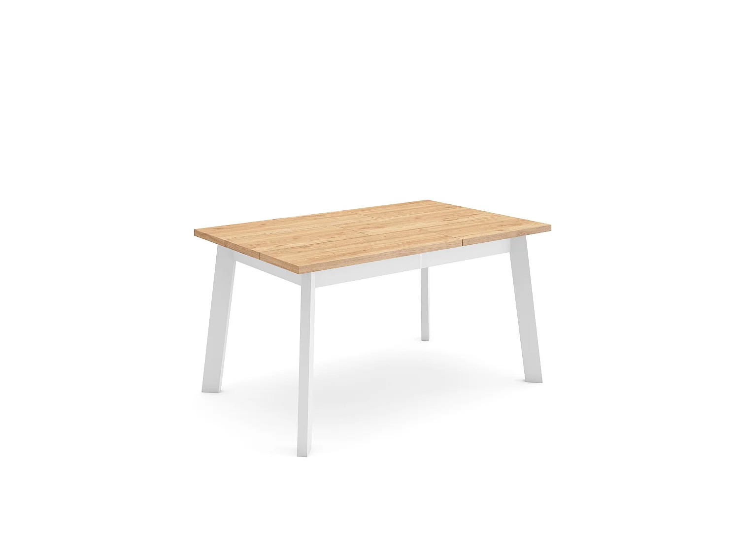 Mesa Comedor, 140x90x75cm, Para 6 comensales, Patas de madera, Roble