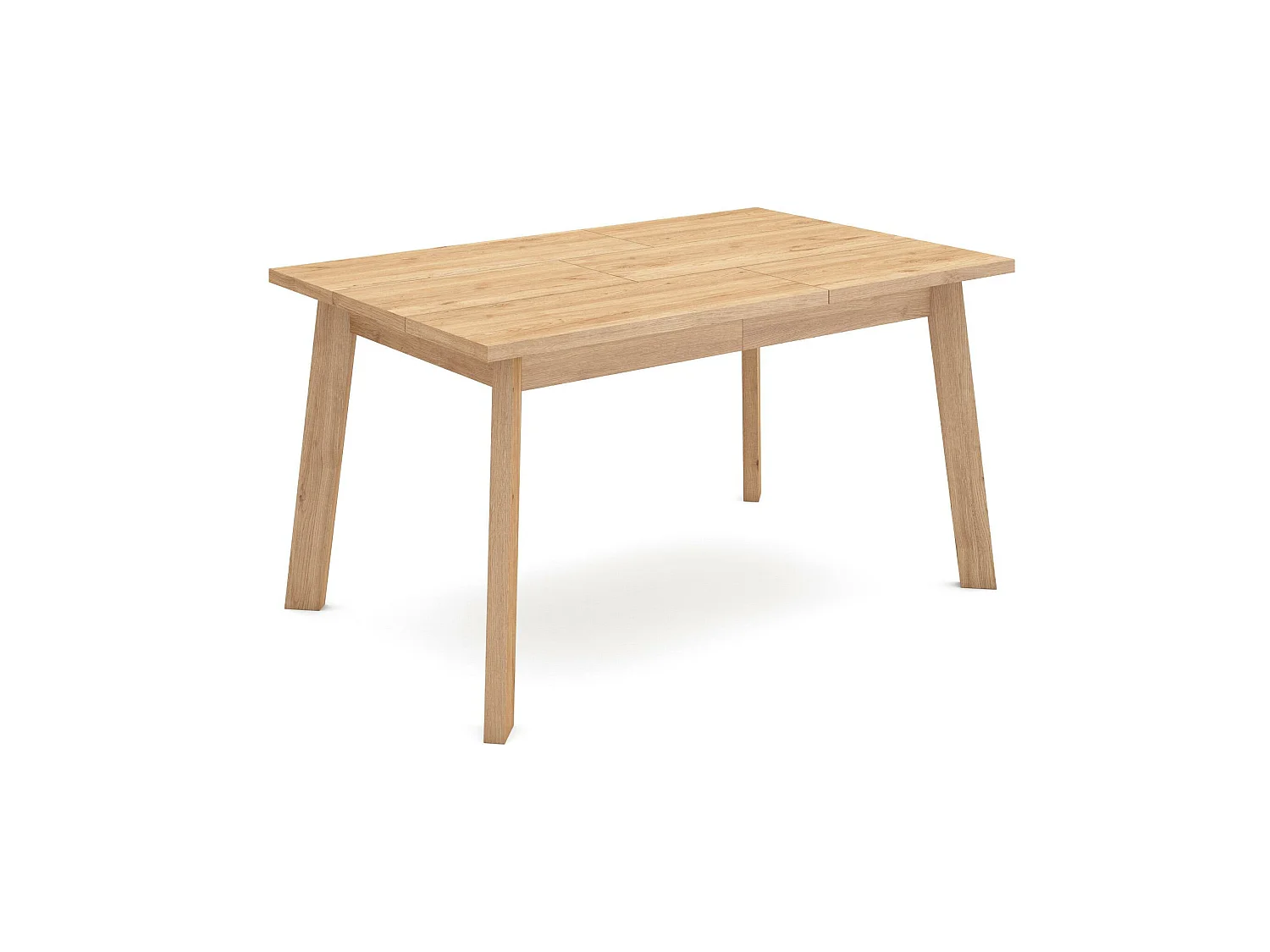 Esszimmertisch , 140x90x75cm, Für 6 Gäste, Hölzerne Beine, Eiche