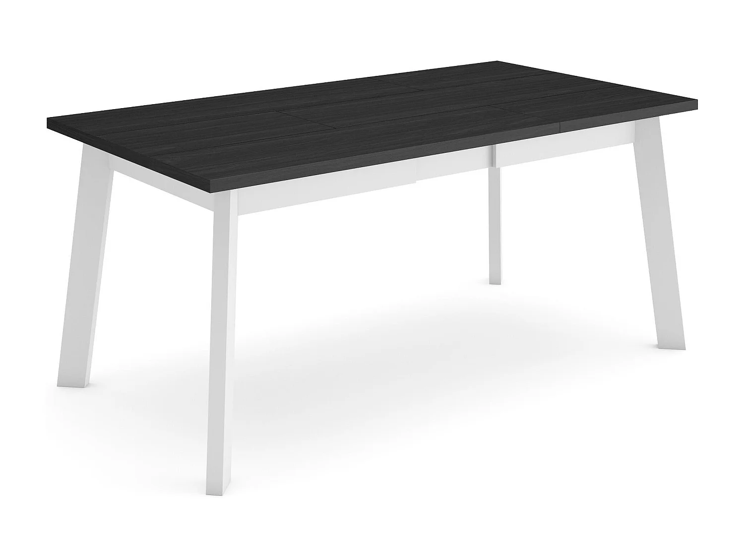 Mesa Sala de Jantar, 167x90x75cm, Para 8 pessoas, Pés de madeira, Preto