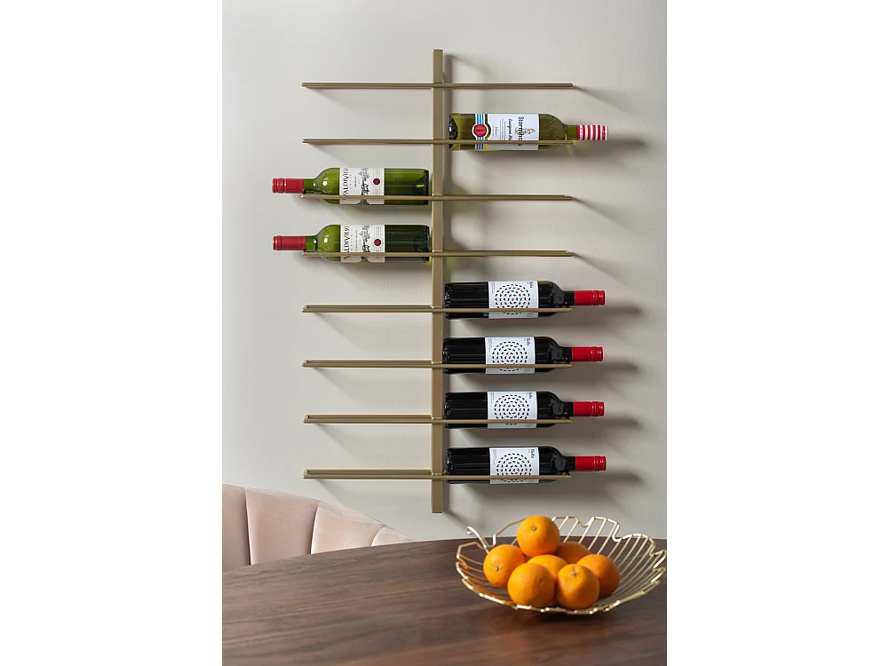 Porte bouteilles mural en métal Dual