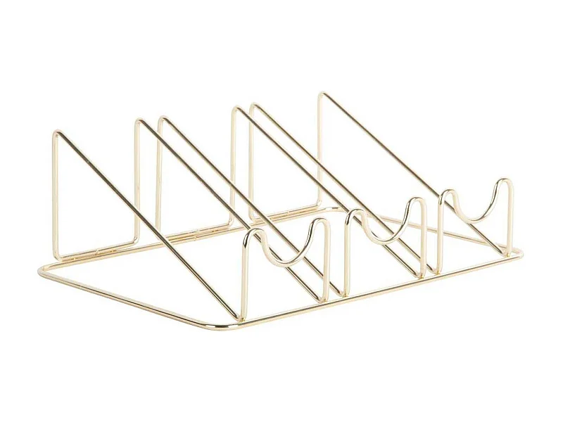 Support à bouteilles en métal Wired Doré