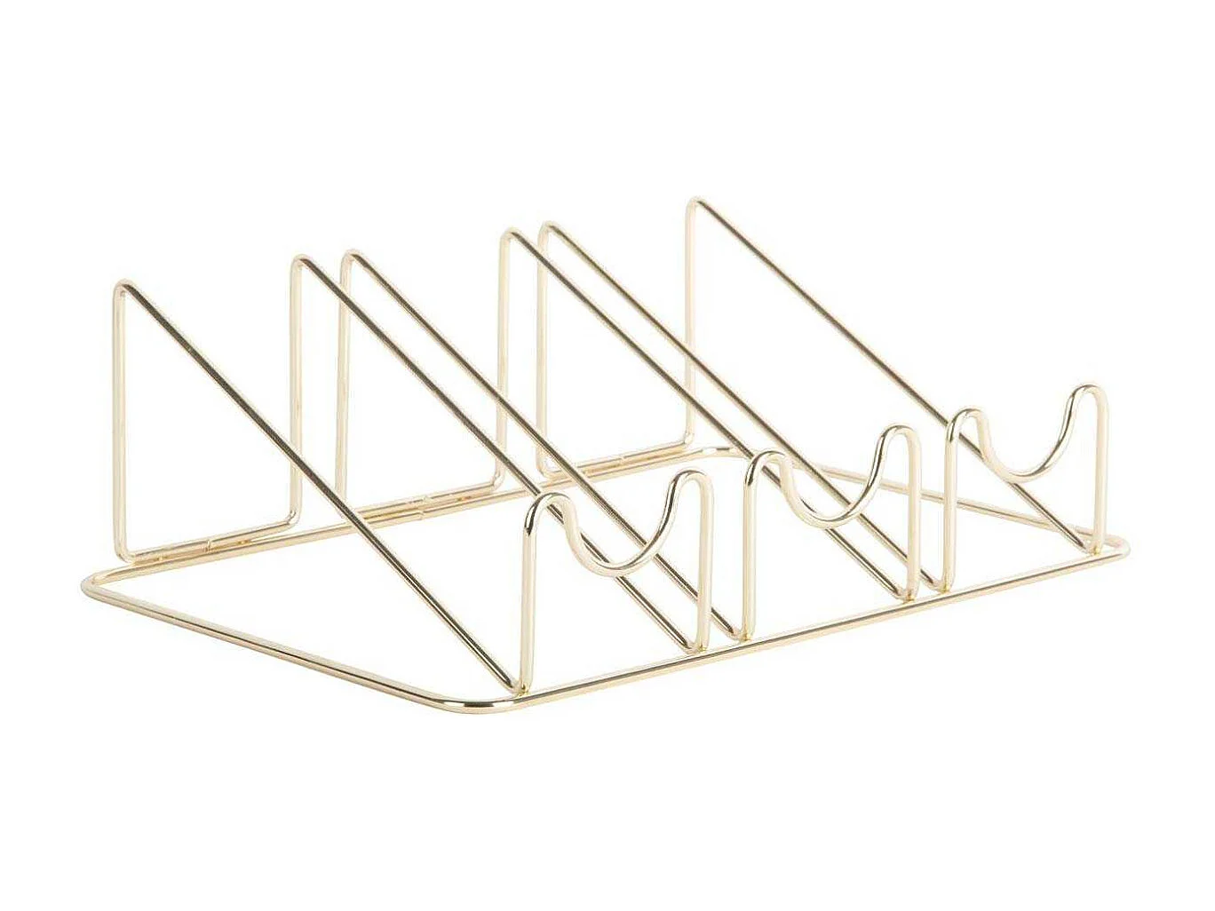 Support à bouteilles en métal Wired Doré