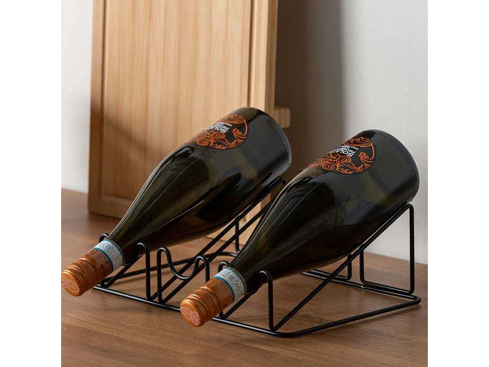 Support à bouteilles en métal Wired