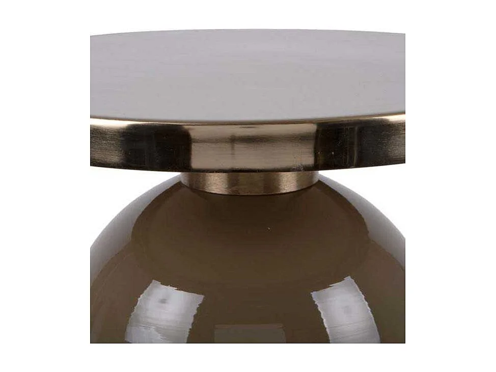 Bout de canapé en métal Tess Vert mousse