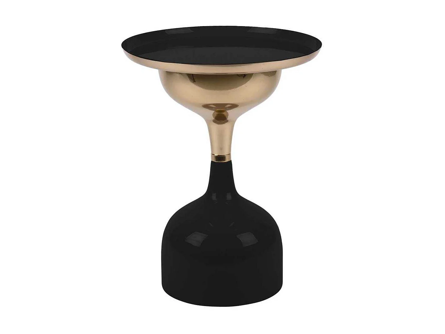 Bout de canapé en métal Ivy Noir