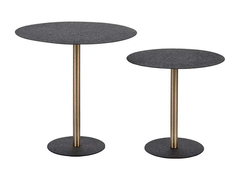 Table d'appoint en métal Dex 50 cm Noir
