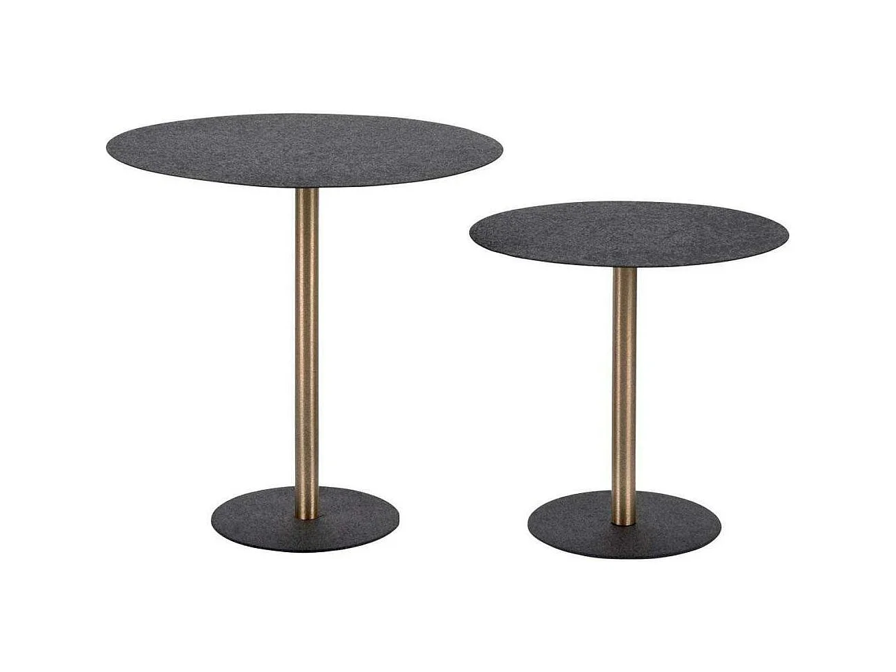 Table d'appoint en métal Dex 50 cm Noir