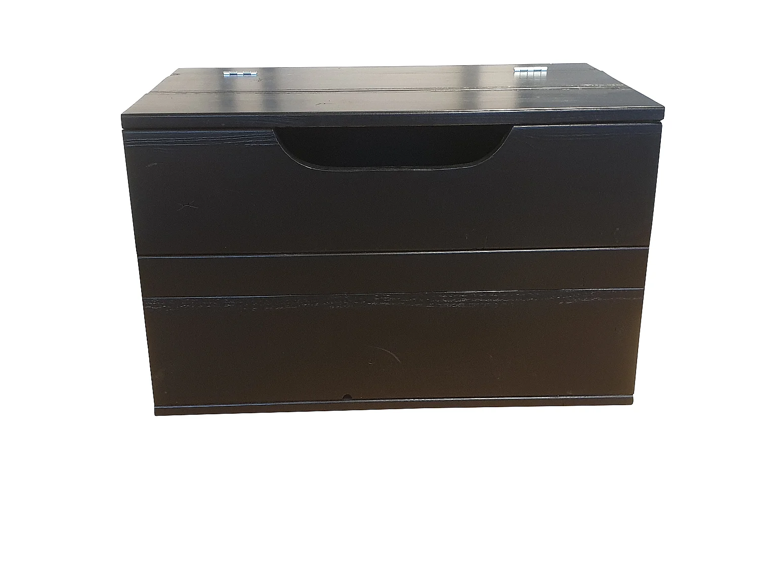 Wood4you - Coffre à jouets Kick noir 70Lx50Hx50D cm