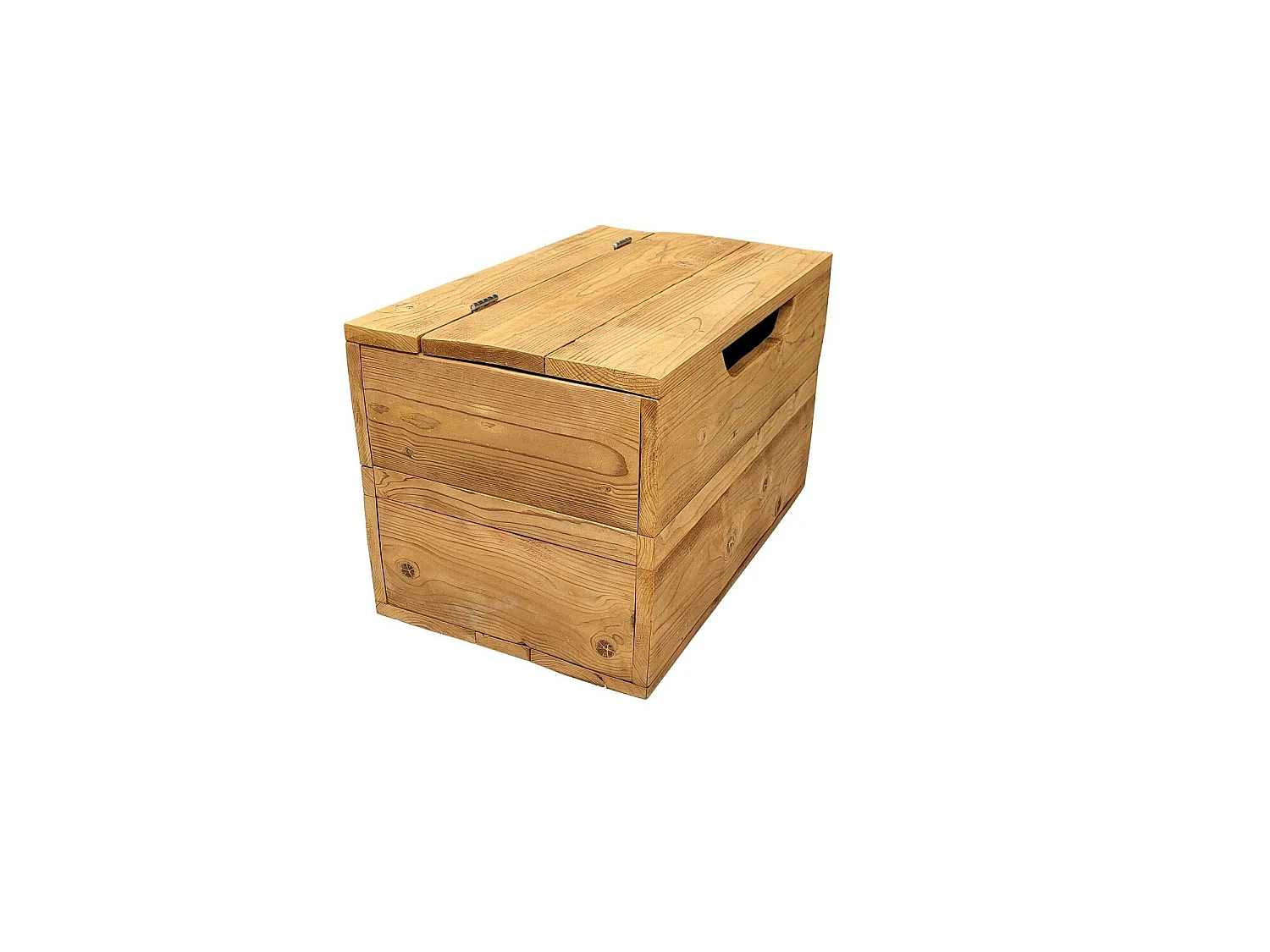 Wood4you - Coffre à jouets Kick noir 70Lx50Hx50D cm