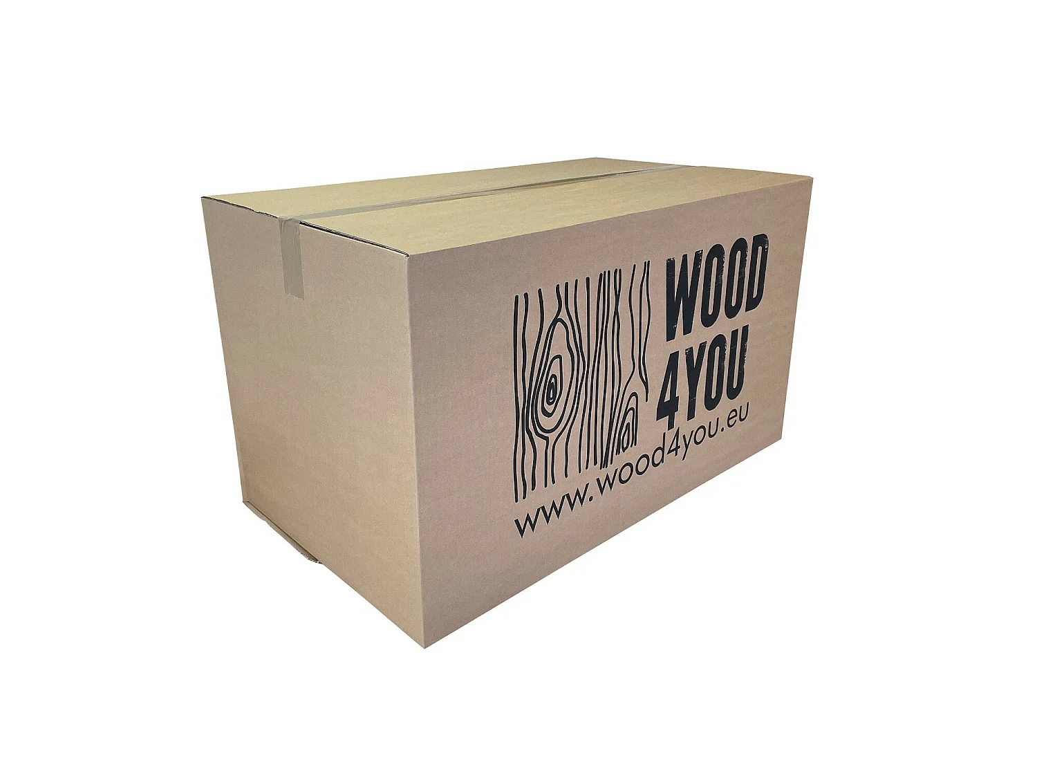 Wood4you - Coffre à jouets Kick Bois torréfié - 90Lx50Hx50P cm