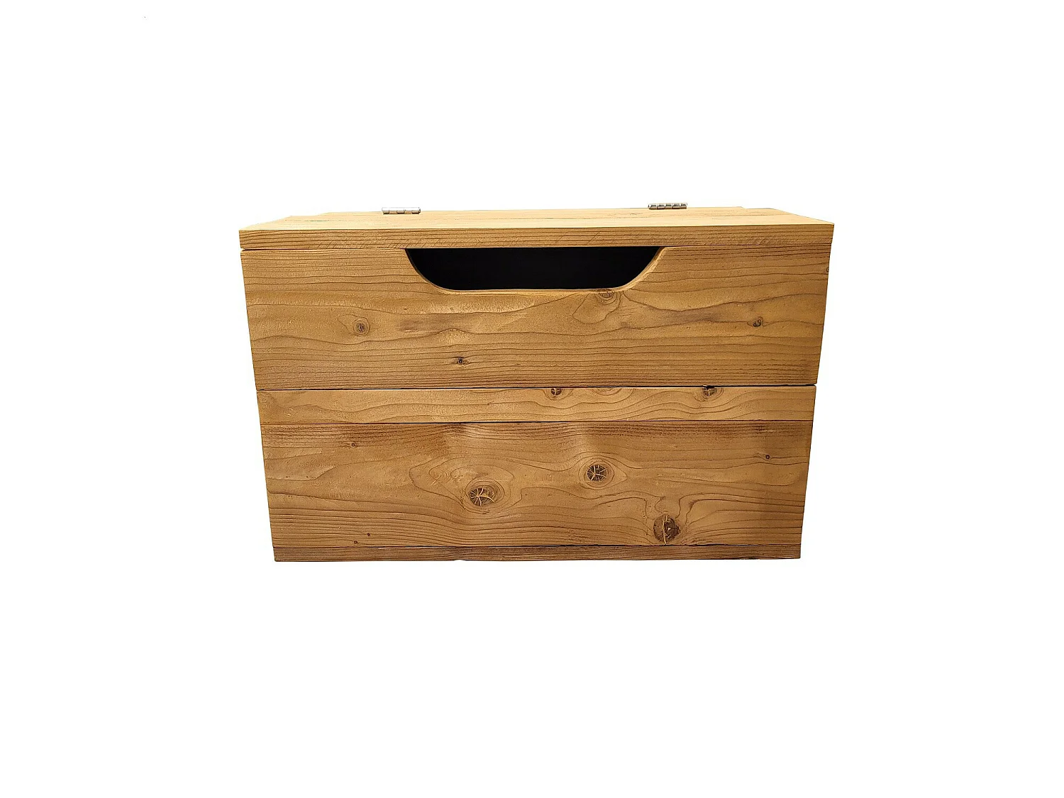 Wood4you - Coffre à jouets Kick Bois torréfié 70Lx50Hx50P cm