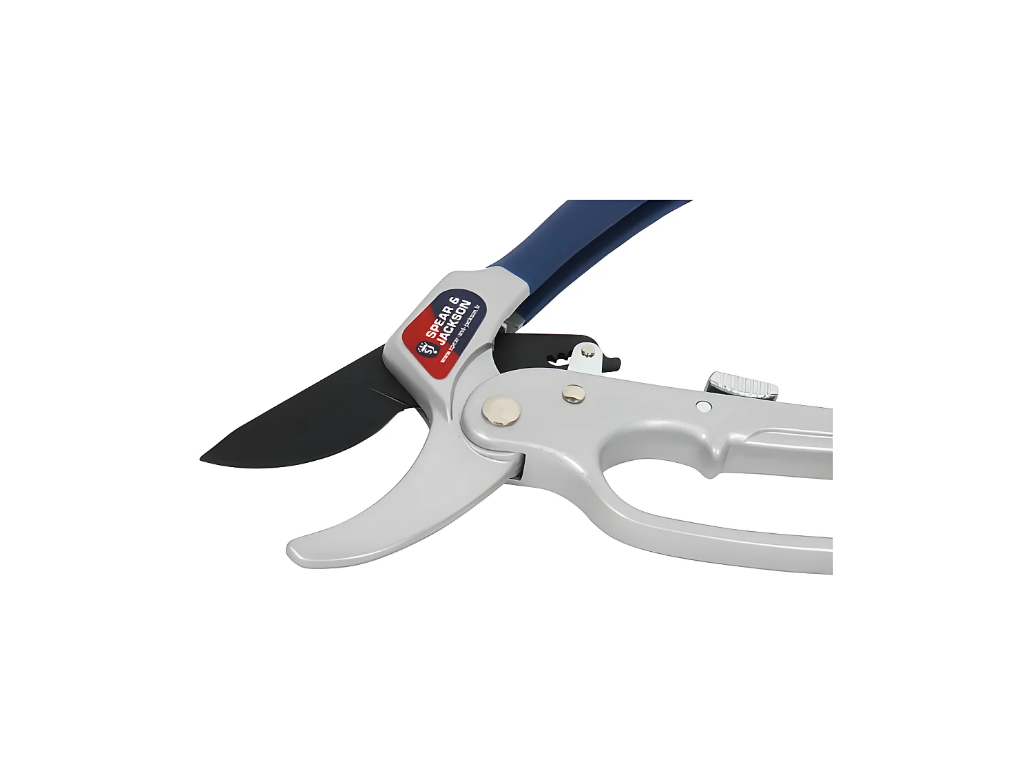 Sécateur à crémaillère 20cm Spear & Jackson - Lame frottante pour une coupe nette et précise jusqu'à 20mm de diamètre