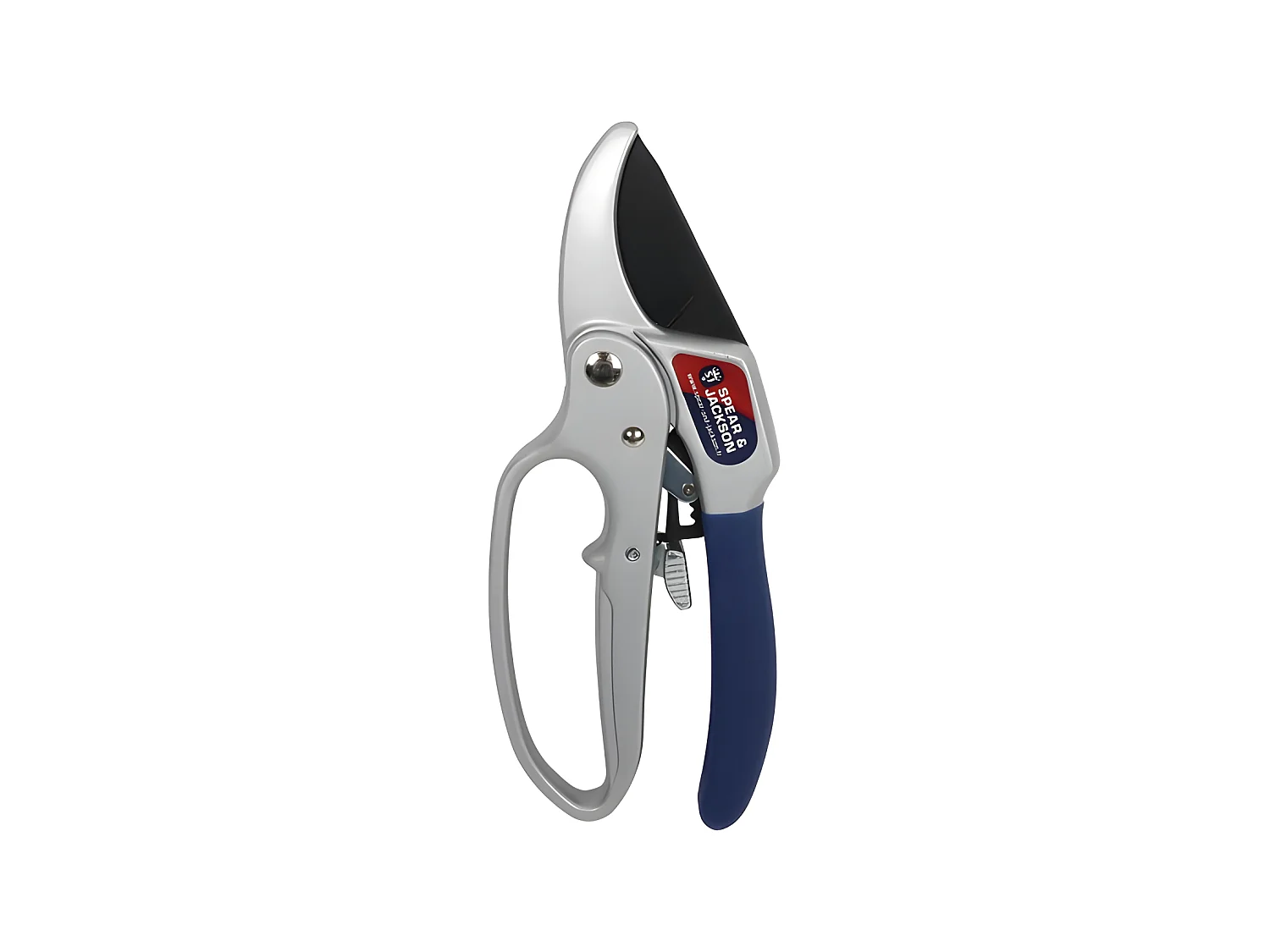 Sécateur à crémaillère 20cm Spear & Jackson - Lame frottante pour une coupe nette et précise jusqu'à 20mm de diamètre