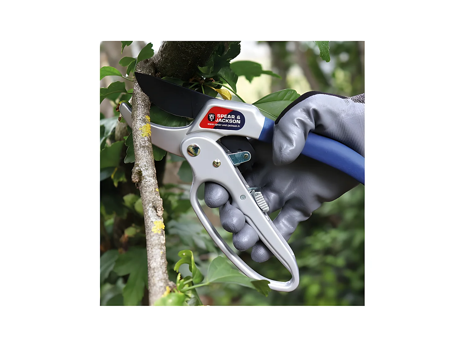 Ratschenschere 20cm Spear & Jackson - Reibende Klinge für einen sauberen und präzisen Schnitt bis zu 20mm Durchmesser