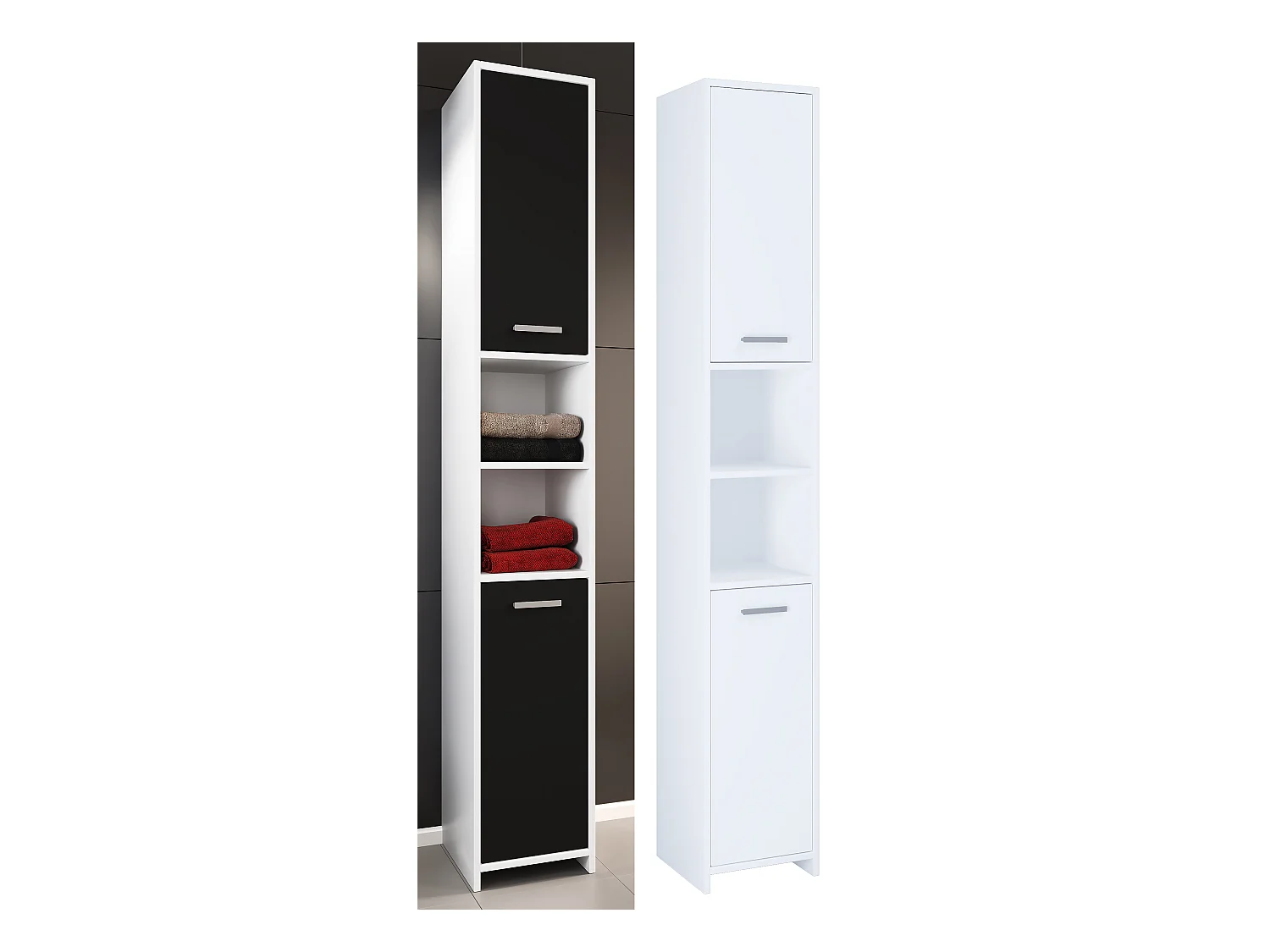 Holz Badmöbel Bad Hochschrank Badschrank Zalo