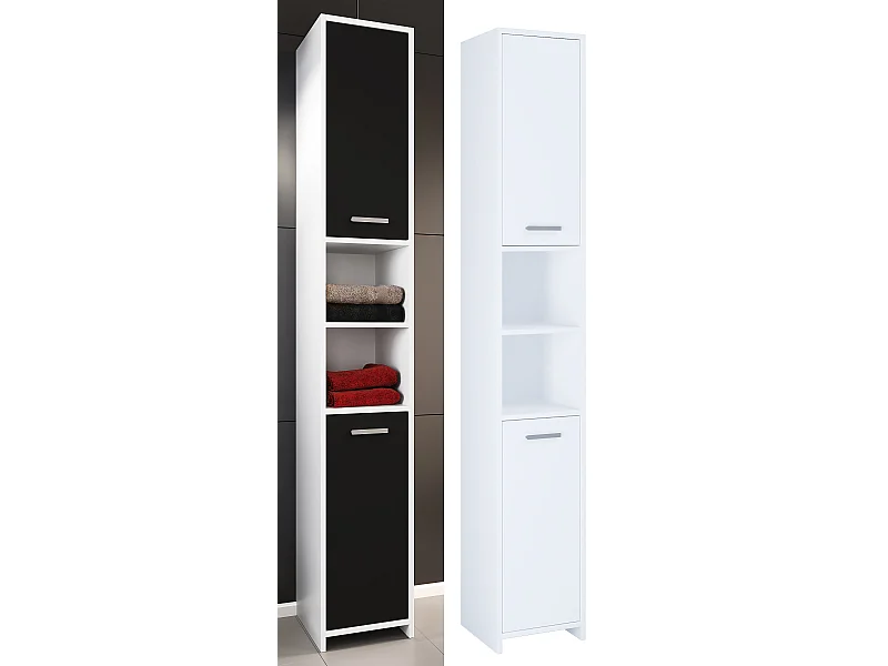 Muebles de baño gabinete alto Zalo Blanco AL. 180 x AN. 30 x P. 30 cm