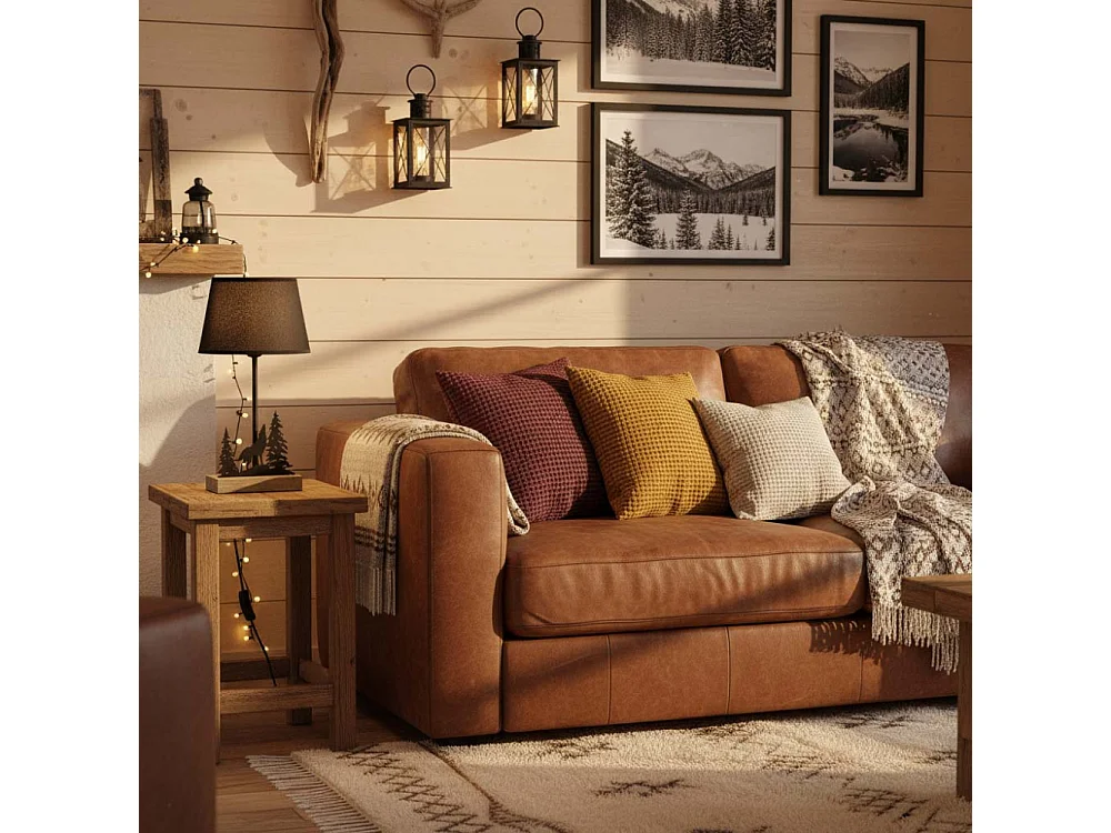 Lampe en métal montagne