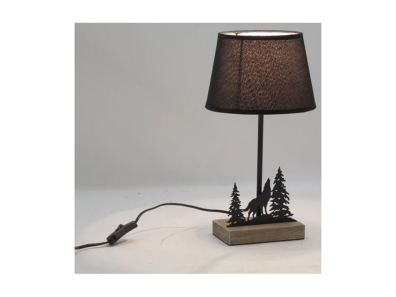 Lampe en métal montagne