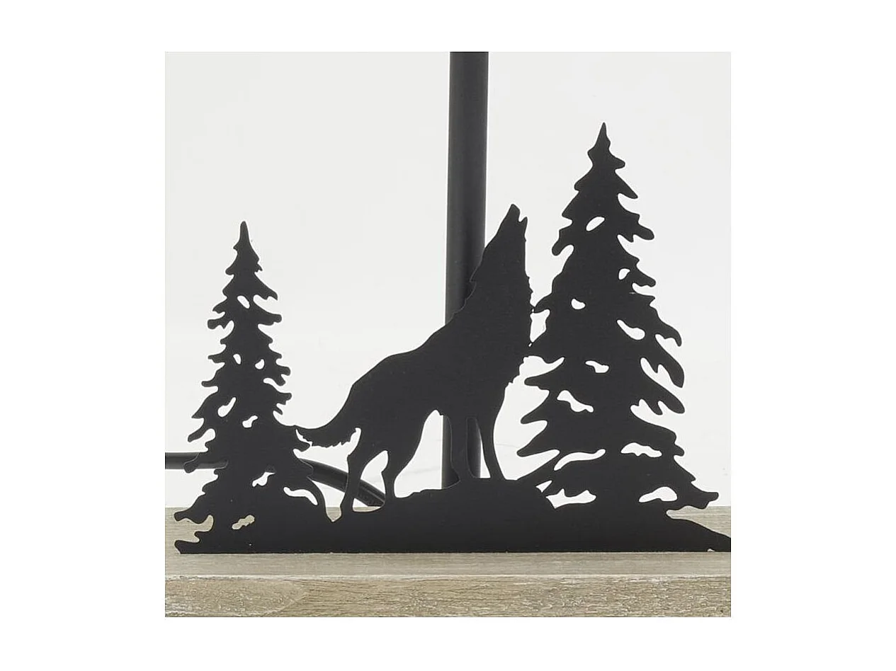 Lampe en métal montagne