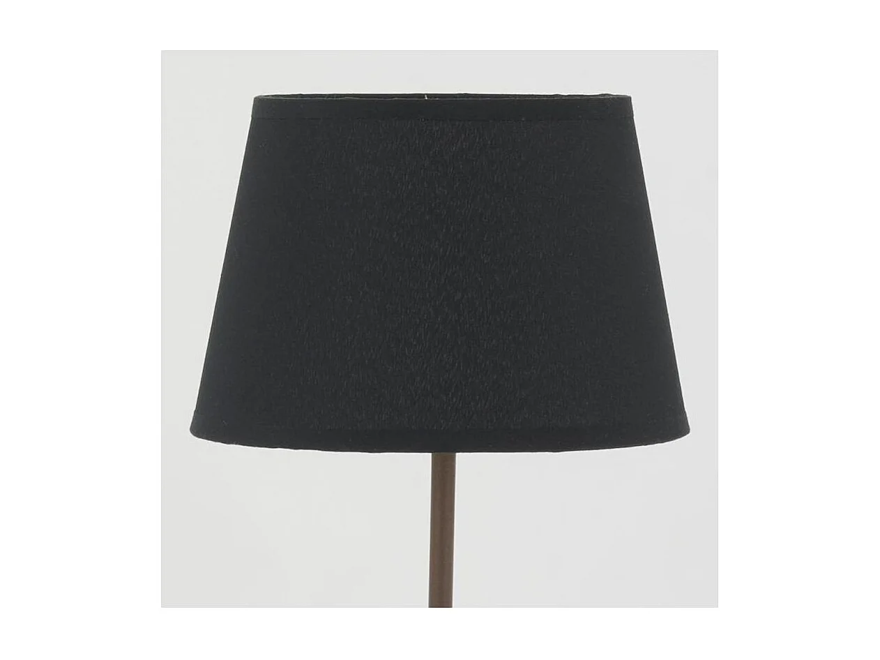 Lampe en métal Cerf avec abat-jour noir