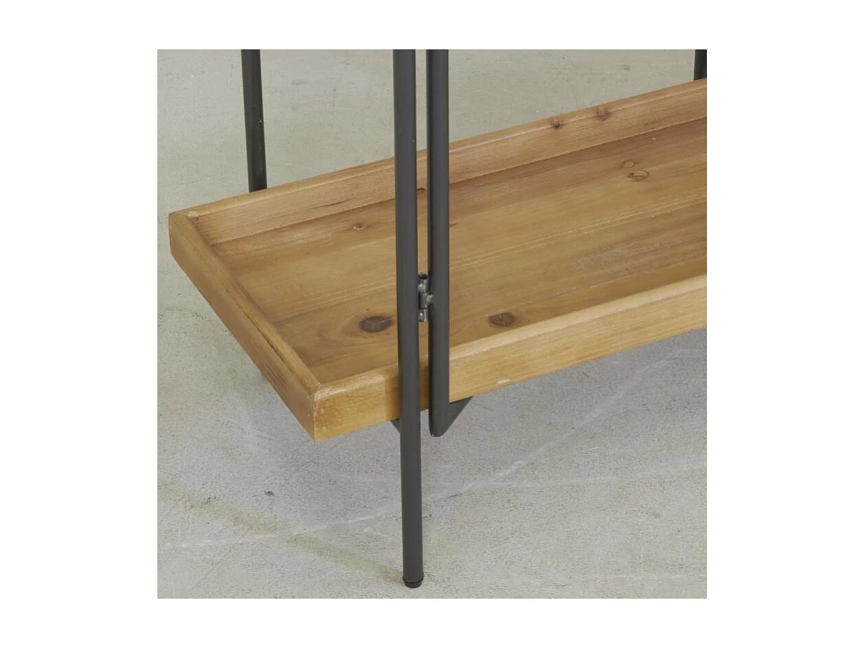 Etagère 5 niveaux en bois et métal Droite