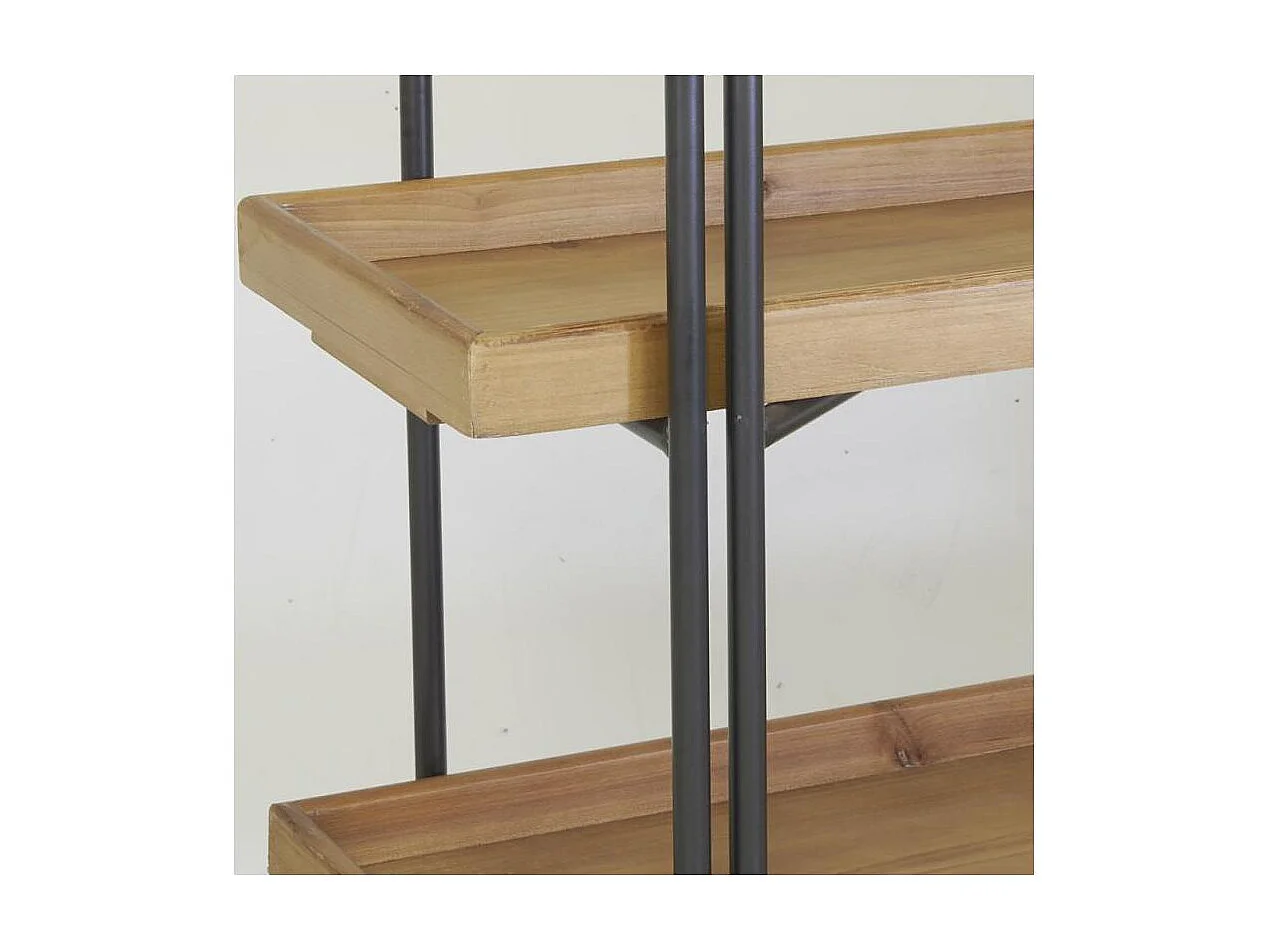 Etagère 5 niveaux en bois et métal Droite