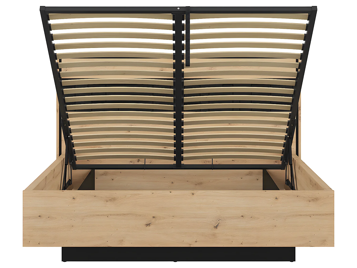 Elijah Wood en Zwarte bedstee 160x200 met lattenbodem