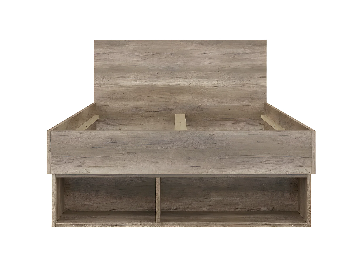 Letto singolo Abel marrone 120x200cm