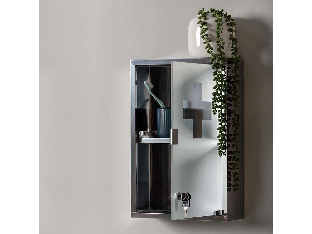 Armoire à pharmacie en métal Cabinet Large