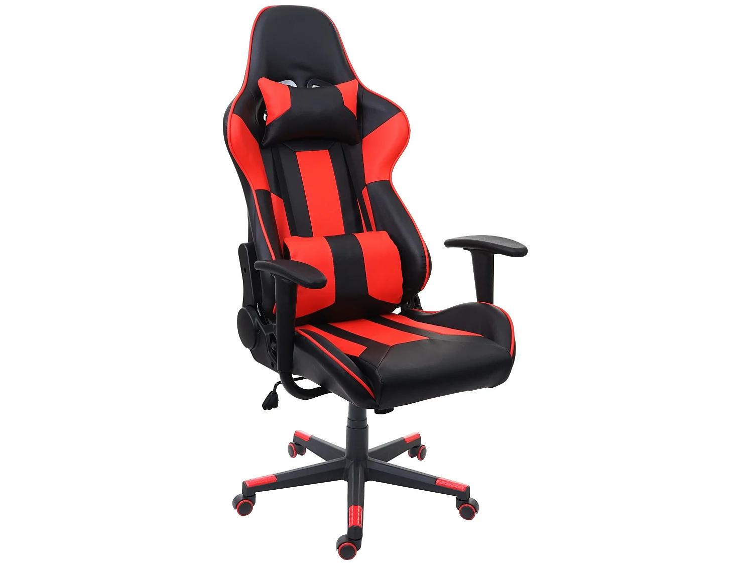 Chaise de bureau MCW-F84,  noir/rouge