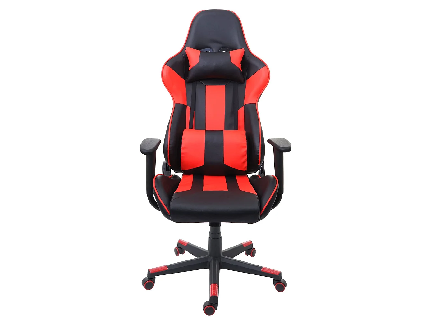 Chaise de bureau MCW-F84,  noir/rouge