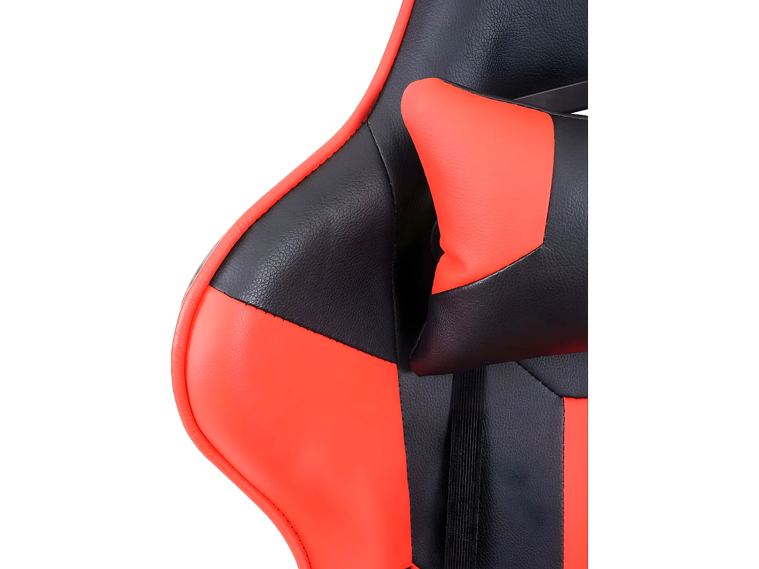 Chaise de bureau MCW-F84,  noir/rouge